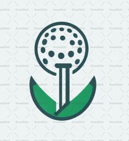 Golftee und Ball